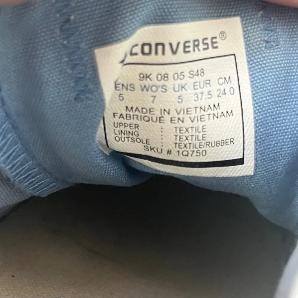 Converse Chuck Taylor All Star‎ Low Tops Two-Tone Brown / Blue Women Size 7 (b5)